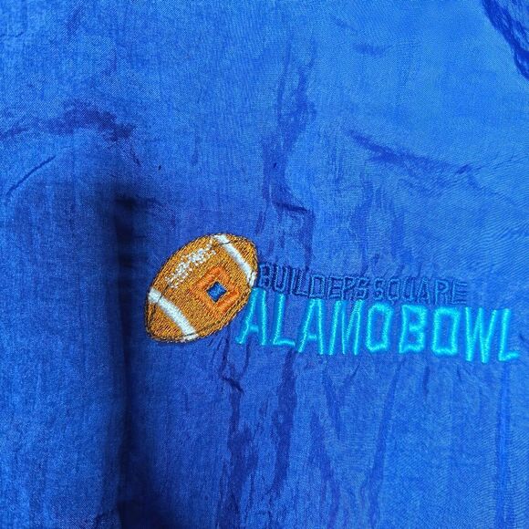 Vintage 90s Champion USA Windbreaker Jacket XL Alamo Bowl Buildersquare - Picture 4 of 10